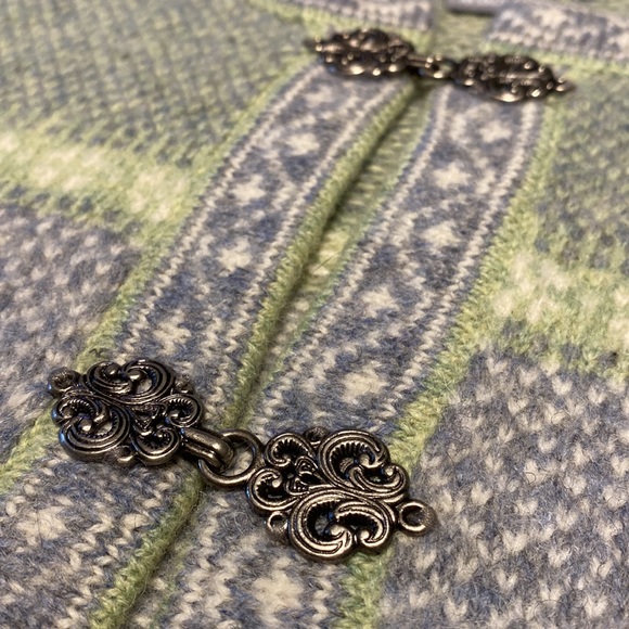 Vintage Carroll Reed Nordic Wool Cardigan - M - Picture 7 of 10